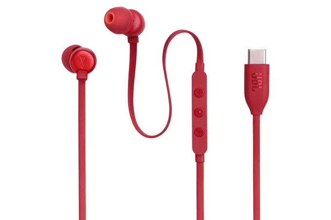 JBL Tune 310C USB-C Wired In-Ear Headphones High Res Red| JBLT310CRED - Image 6