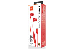 JBL Tune 310C USB-C Wired In-Ear Headphones High Res Red| JBLT310CRED