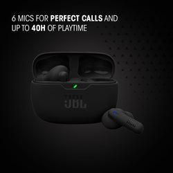 JBL Wave Beam 2 True Wireless Noise‑Cancelling Earbuds Black