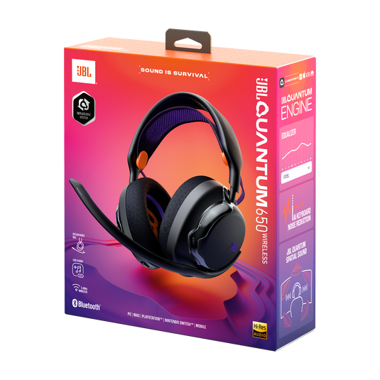 JBL Quantum 650 Wireless Gaming Headset Black | JBLQTUM650BLK - Image 8