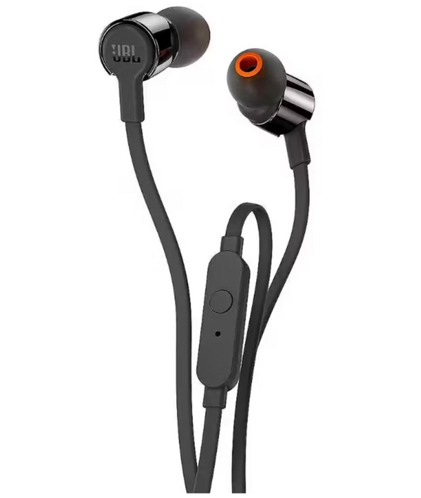 JBL T110 In-Ear Headphones 1-Button Mic Remote Black| JBLT110BLKE Keans Claremorris