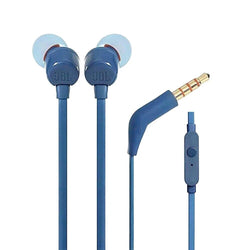 JBL T110 In-Ear Headphones 1-Button Mic Remote Blue| JBLT110BLUE Keans Claremorris