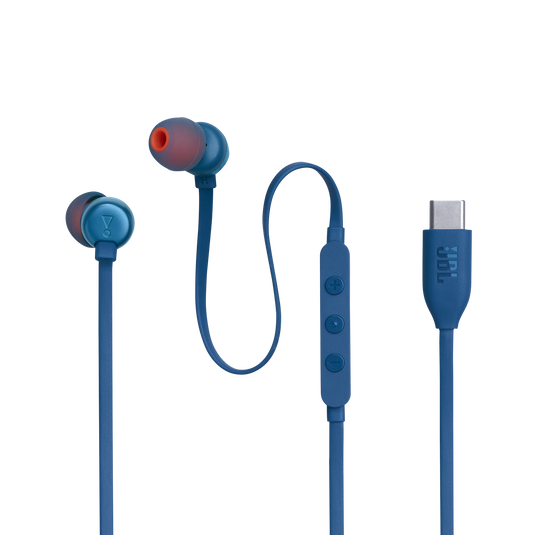 JBL Tune 310C USB-C Wired In-Ear Headphones High Res Blue| JBLT310CBLU - Image 6
