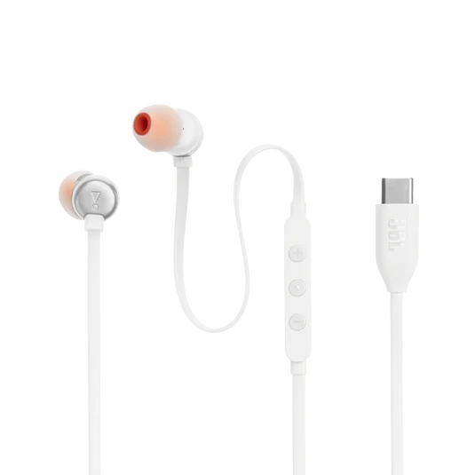 JBL Tune 310C USB-C Wired In-Ear Headphones High Res White| JBLT310CWHT - Image 6