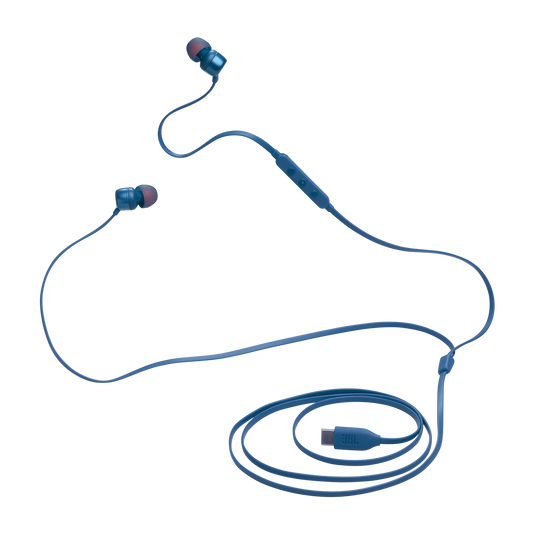 JBL Tune 310C USB-C Wired In-Ear Headphones High Res Blue| JBLT310CBLU - Image 7