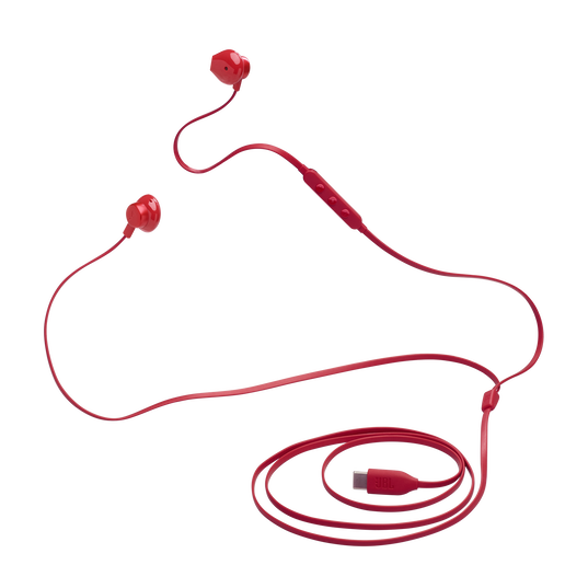 JBL Tune 305C USB-C Wired Earbuds High Resolution Red| JBLT305CRED - Image 6