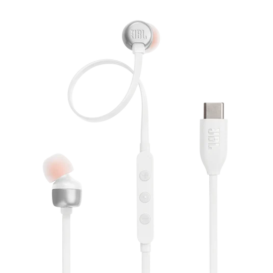 JBL Tune 310C USB-C Wired In-Ear Headphones High Res White| JBLT310CWHT Keans Claremorris