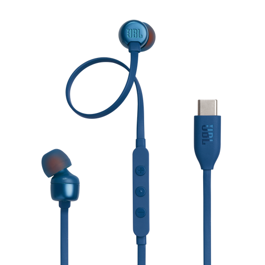 JBL Tune 310C USB-C Wired In-Ear Headphones High Res Blue| JBLT310CBLU Keans Claremorris
