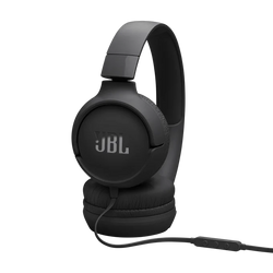 JBL Tune 520C USB-C On-Ear Wired Headphones Mic Black| JBLT530CBLK