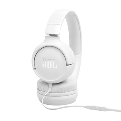 JBL Tune 520C USB-C On-Ear Wired Headphones Mic White| JBLT530CWHT
