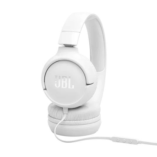 JBL Tune 520C USB-C On-Ear Wired Headphones Mic White| JBLT530CWHT - Image 5