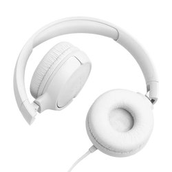 JBL Tune 520C USB-C On-Ear Wired Headphones Mic White| JBLT530CWHT