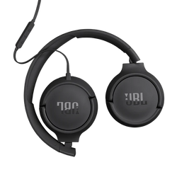 JBL Tune 520C USB-C On-Ear Wired Headphones Mic Black| JBLT530CBLK
