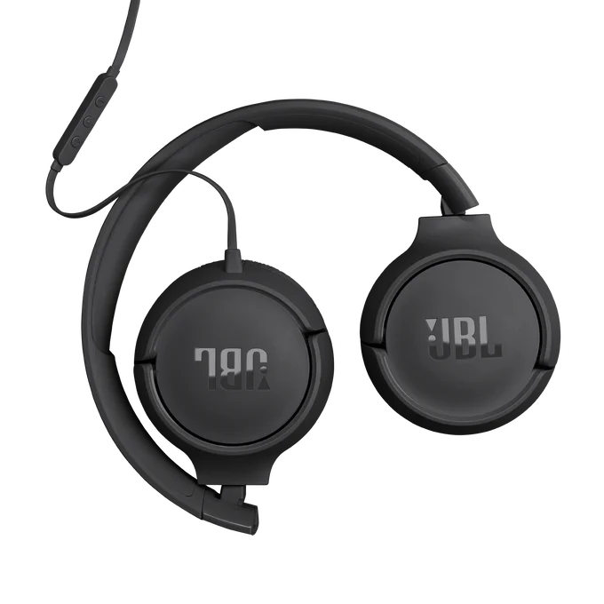 JBL Tune 520C USB-C On-Ear Wired Headphones Mic Black| JBLT530CBLK - Image 5