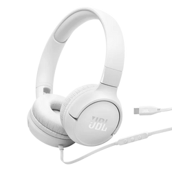 JBL Tune 520C USB-C On-Ear Wired Headphones Mic White| JBLT530CWHT Keans Claremorris