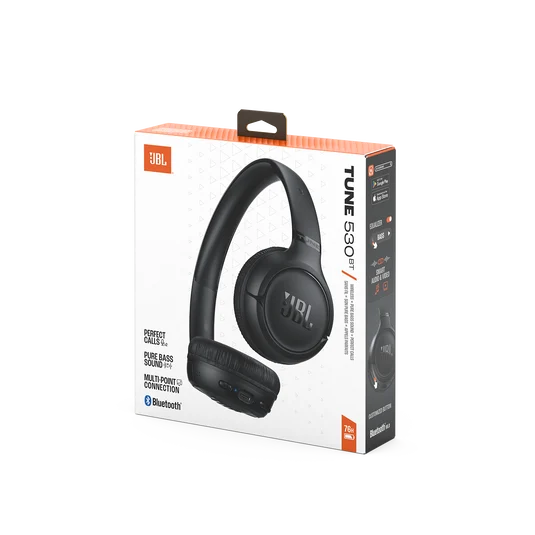 JBL Tune 530BT Wireless On-Ear Headphones 76H Battery Black| JBLT530BTBLKEU - Image 8
