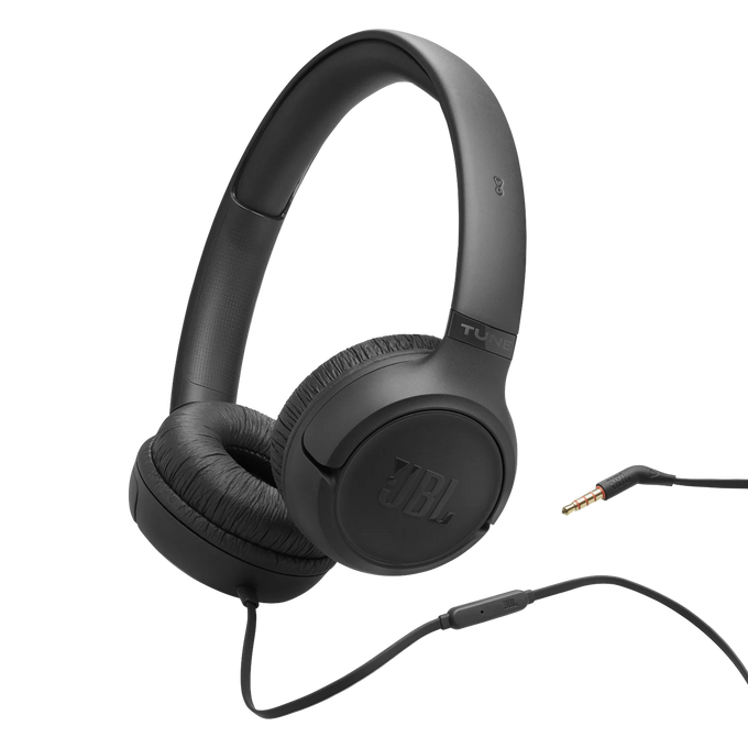JBL Tune 530 On-Ear Wired Headphones Pure Bass Black| JBLT530BLK Keans Claremorris