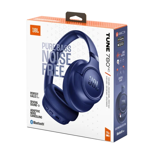 JBL Tune 780NC Wireless Over-Ear ANC Headphones Multi-Point Blue| JBLT780NCBLU - Image 8