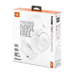 JBL Tune 780NC Wireless Over-Ear ANC Headphones Multi-Point White| JBLT780NCWHT
