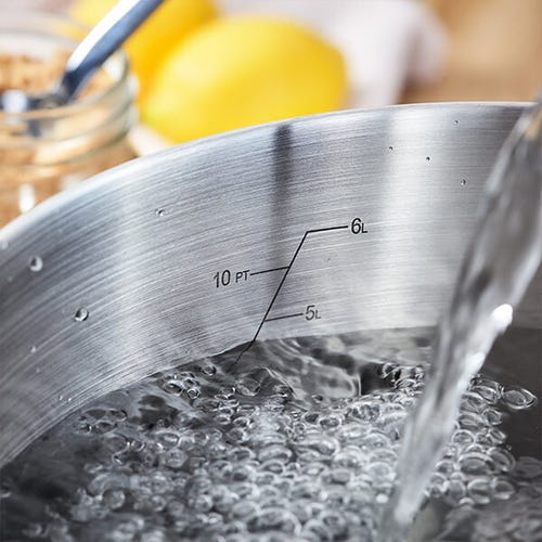 Judge Vista 24cm 5L Stockpot, durable stainless steel cookware, available at Keans Claremorris.