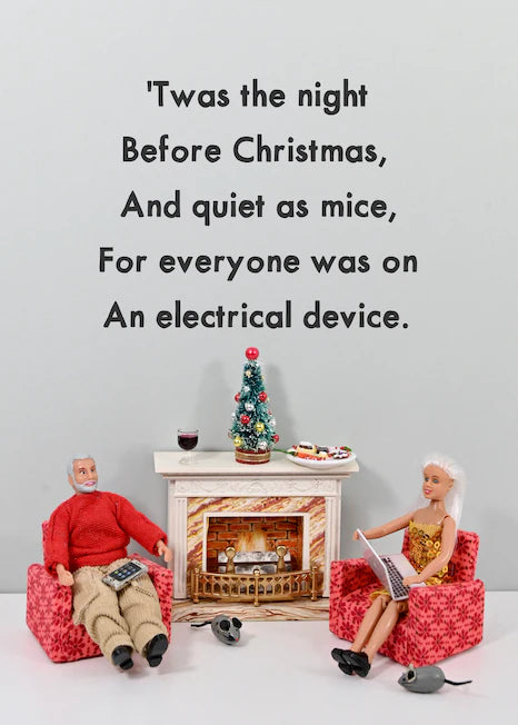 Bold Xmas (Jeff&Jan) Night Before Christmas Card - Image 1