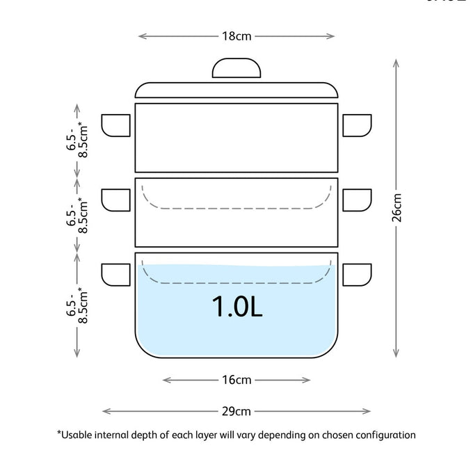 Judge Steamers, 18cm 3 Tier Steamer Set - Image 3