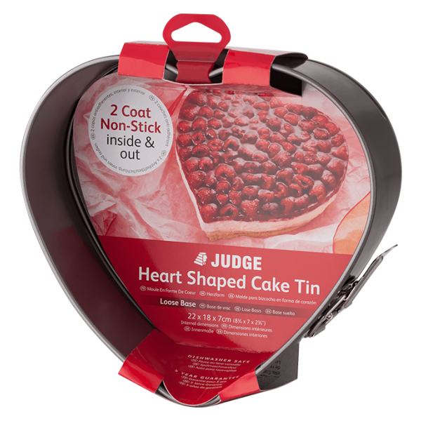 Judge Non-Stick Heart Cake Tin 22x18x7cm Keans Claremorris