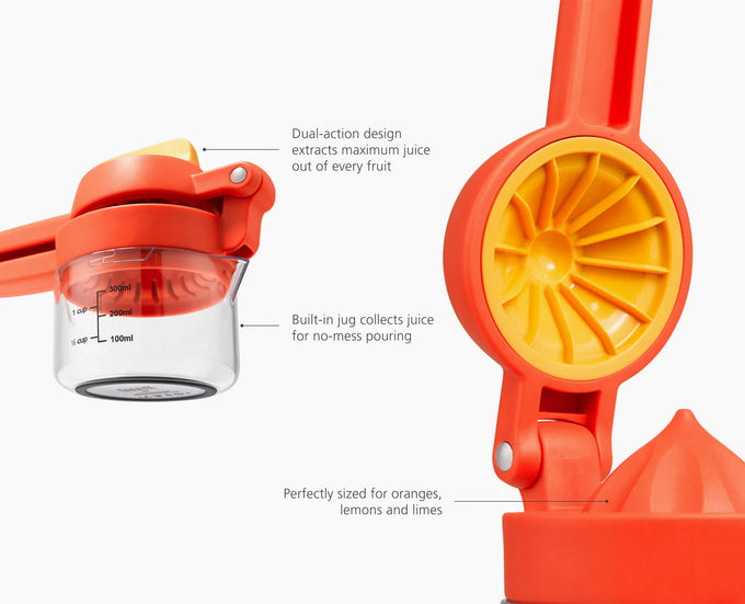 Joseph Joseph JuiceMax - Dual Action Orange Citrus Press & Measure - Image 4