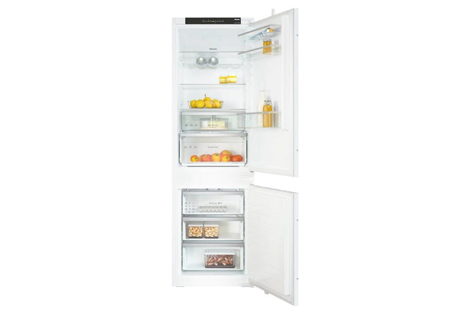 Miele KDN7713E built-in fridge freezer with DailyFresh, NoFrost, LED lighting, and DuplexCool, available at Kean’s