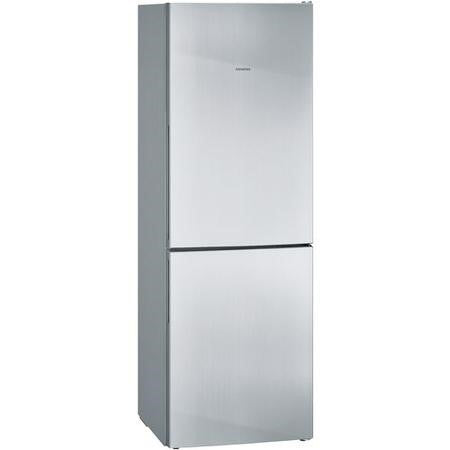 Siemens iQ300, free-standing fridge-freezer with freezer at bottom, 176 x 60 cm, Inox-easyclean