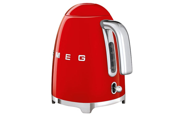 Smeg 1.7L 50's Style Red Kettle KLF03RDUK, Retro Electric Kettle, Available at Keans Claremorris