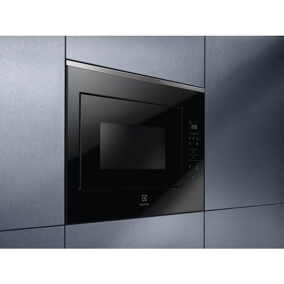 Electrolux 26L 900W Built-in Microwave KMFD264TEX in Black/Stainless Steel - Keans Claremorris