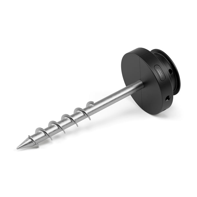 Kärcher Ground Spike with 360° swivel, integrated spirit level, tool-free mount, sturdy metal, available at Kean’s