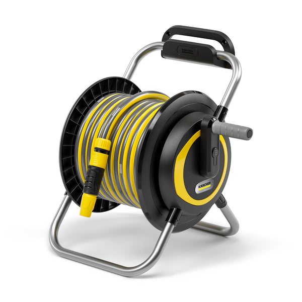 Kärcher Hose Reel 3.20 Set with 20m PrimoFlex hose, foldable crank, wall bracket, portable, durable – available at Kean’s