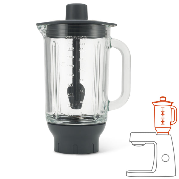 Kenwood Chef Thermoresist Glass Blender Attachment | KAH359GL