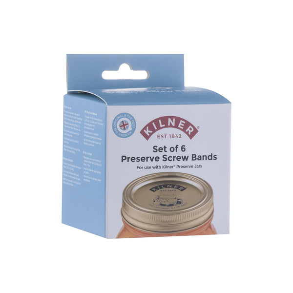 Kilner Wide Preserve Jar Bands Set of 6 Keans Claremorris