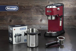 DeLonghi Coffee Knock Box DLSC059 for espresso grounds disposal, durable design | Available at Keans Claremorris