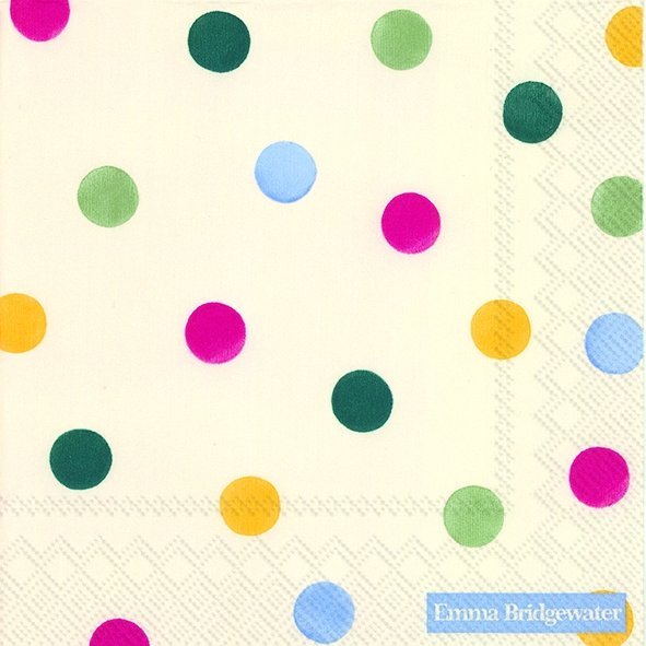 Polka Dot Lunch Napkins 33x33 cm, pack of 20, stylish and reusable - Keans Claremorris