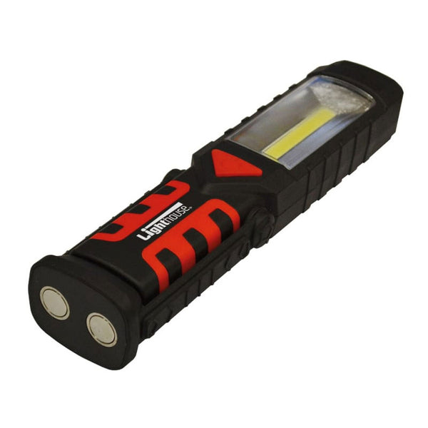 Lighthouse L/HSWIVELP 3W COB LED swivel torch 220 lumens, magnetic base, red hazard light – Keans Claremorris