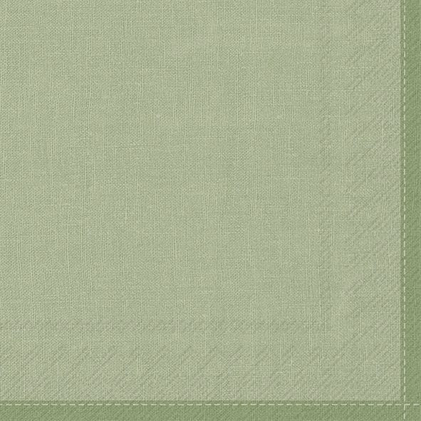 Linen Sage Lunch Napkins 20-pack, 33x33 cm, eco-friendly 3-ply cellulose, soft sage green, by Keans Claremorris