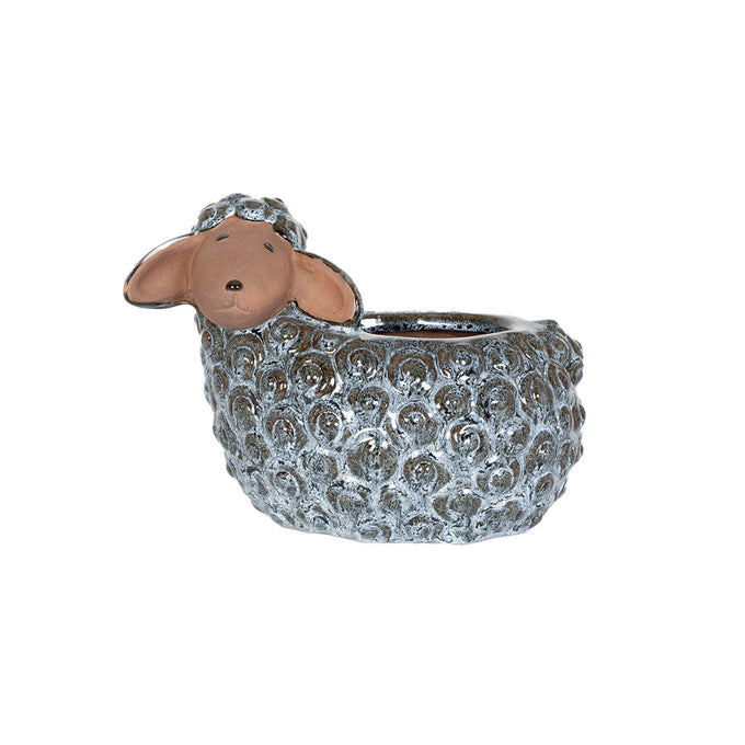 Glazed Lamb Planter - Image 1