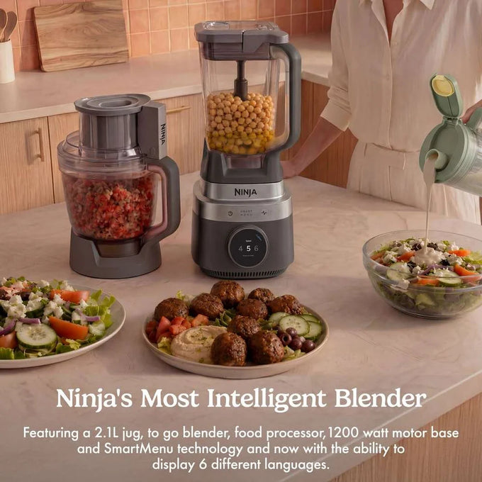 Ninja CrushBoss 3-in-1 Kitchen System with Food Processor – Onyx | LB401UKBK - Image 2