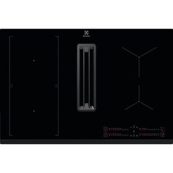 Electrolux 80 cm induction venting hob with built-in extractor, Bridge function, and aluminium mesh filters – Keans