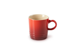 Le Creuset 100ml Cerise stoneware espresso mug, scratch-resistant, dishwasher safe, keeps coffee warm – Keans Claremorris