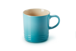 Le Creuset Stoneware Mug 0.35L in teal, durable, heat-retentive, scratch-resistant glaze – available at Keans Claremorris.