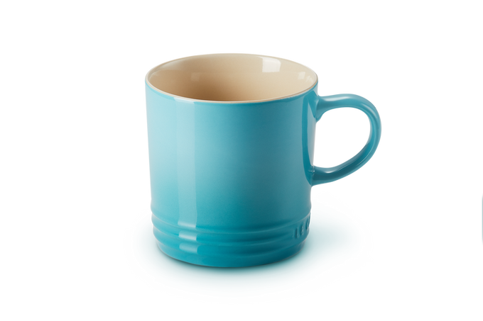 Le Creuset Stoneware Mug in Teal – Durable, stylish coffee cup | Available at Keans Claremorris