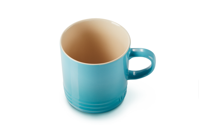 Le Creuset Stoneware Mug in Teal - Durable, Vibrant Ceramic Coffee Cup | Available at Keans Claremorris