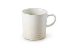 Le Creuset 350ml Meringue stoneware mug, durable, heat-retentive, scratch-resistant glaze – available at Keans Claremorris.