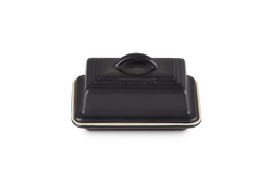 Le Creuset Butter Dish in Satin Black, durable stoneware, elegant design - available at Keans Claremorris