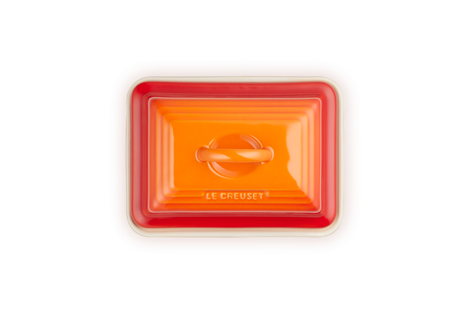 Le Creuset Butter Dish in Volcanic color, durable stoneware, stylish kitchen accessory - Keans Claremorris